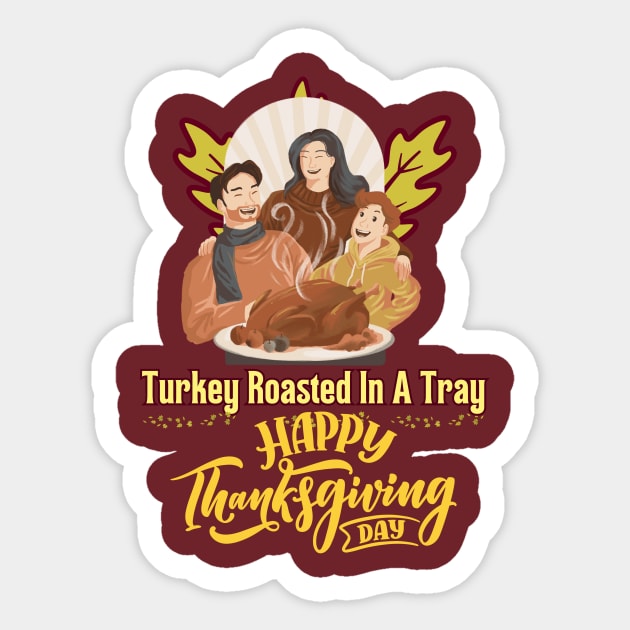 Family Feast: Thanksgiving Joy Sticker by DaShirtXpert